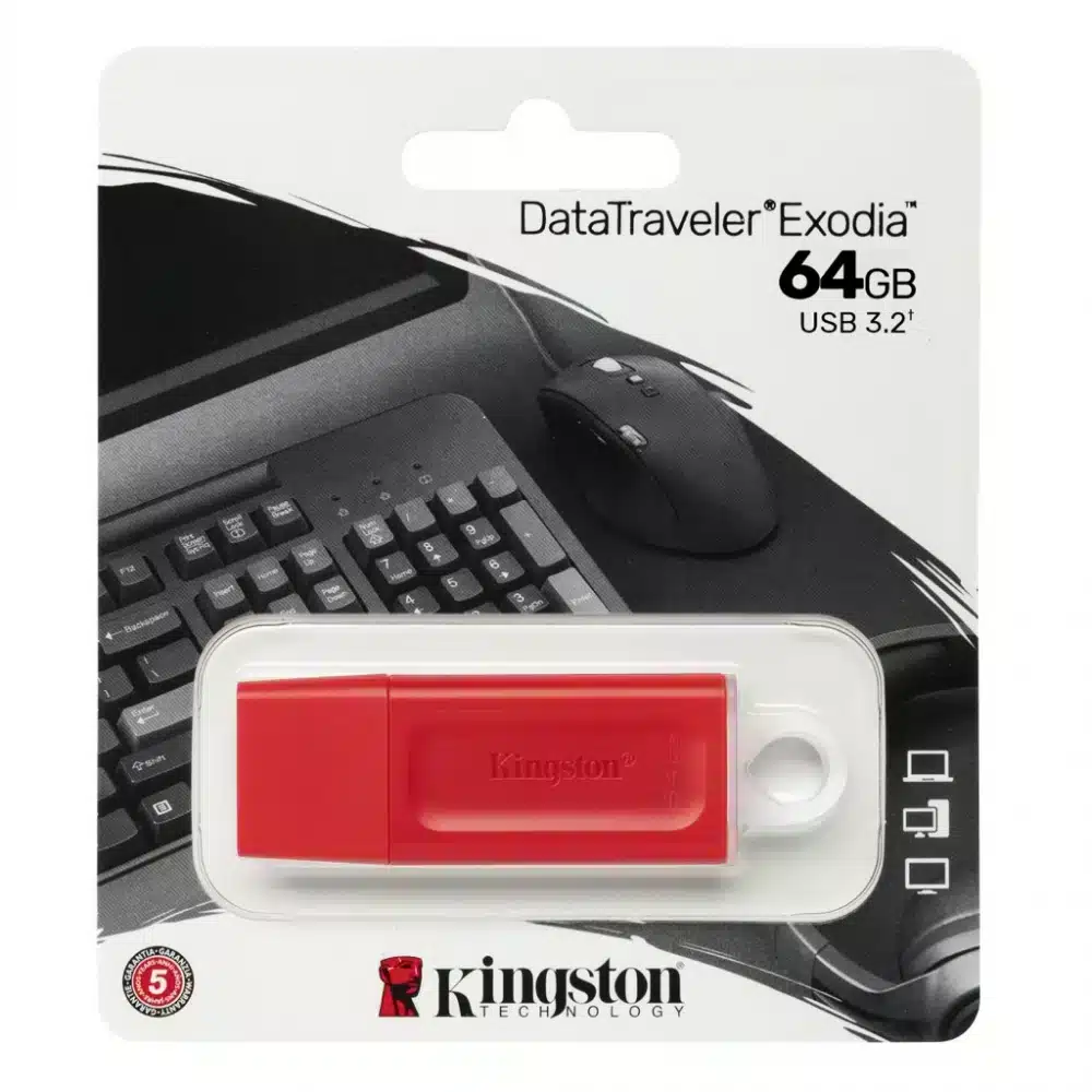 LLAVE MAYA 64GB KIGNSTON ROJA